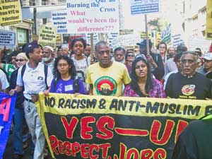 March Against
Racism and Anti-Muslim Bigotry